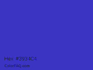 Hex #3934c4 Color Image
