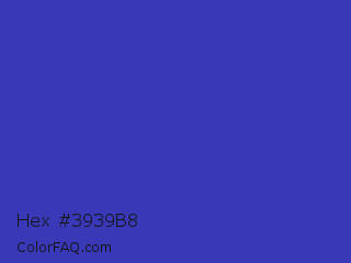 Hex #3939b8 Color Image