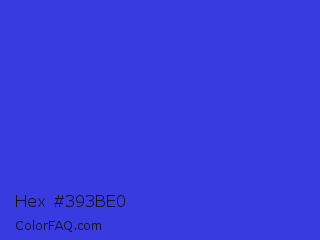 Hex #393be0 Color Image