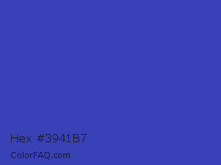 Hex #3941b7 Color Image