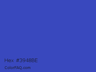 Hex #3948be Color Image