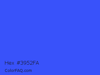 Hex #3952fa Color Image