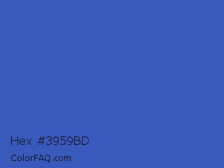 Hex #3959bd Color Image
