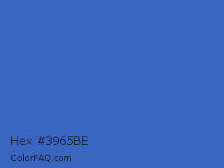 Hex #3965be Color Image