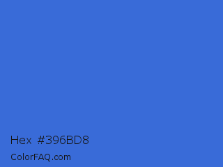 Hex #396bd8 Color Image