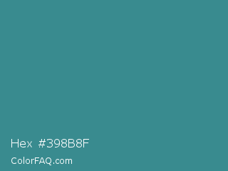 Hex #398b8f Color Image