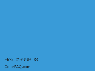Hex #399bd8 Color Image