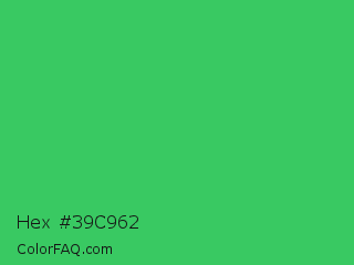 Hex #39c962 Color Image