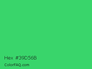 Hex #39d56b Color Image