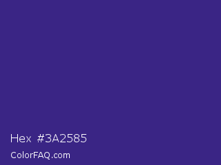 Hex #3a2585 Color Image