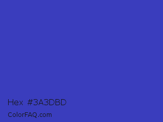 Hex #3a3dbd Color Image