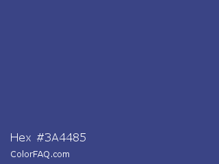 Hex #3a4485 Color Image