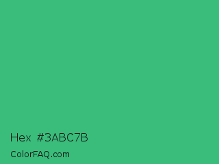 Hex #3abc7b Color Image