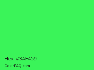 Hex #3af459 Color Image