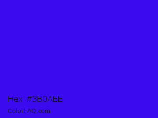 Hex #3b0aee Color Image