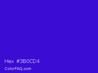 Hex #3b0cd4 Color Image