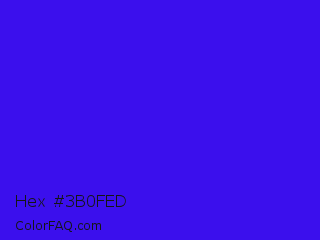Hex #3b0fed Color Image