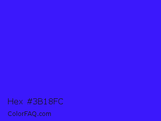 Hex #3b18fc Color Image
