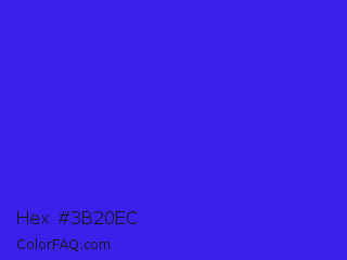 Hex #3b20ec Color Image