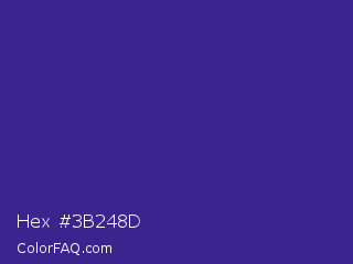 Hex #3b248d Color Image