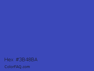 Hex #3b48ba Color Image