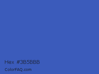 Hex #3b5bbb Color Image