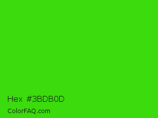 Hex #3bdb0d Color Image