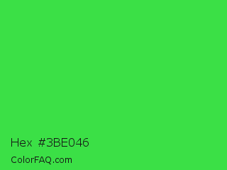 Hex #3be046 Color Image