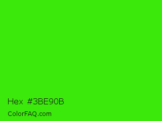 Hex #3be90b Color Image