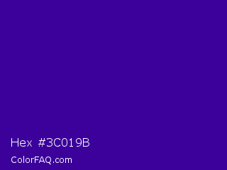 Hex #3c019b Color Image