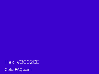 Hex #3c02ce Color Image