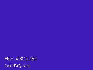 Hex #3c1db9 Color Image