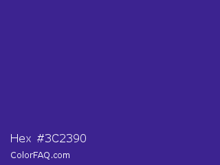 Hex #3c2390 Color Image
