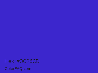 Hex #3c26cd Color Image