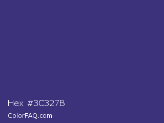 Hex #3c327b Color Image