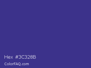 Hex #3c328b Color Image