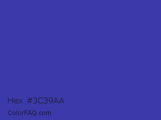 Hex #3c39aa Color Image