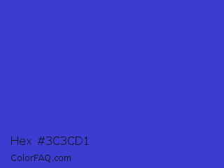 Hex #3c3cd1 Color Image