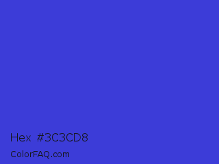 Hex #3c3cd8 Color Image