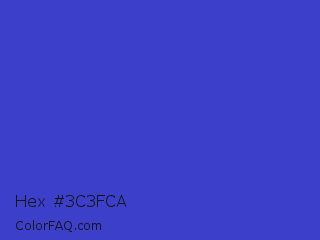 Hex #3c3fca Color Image