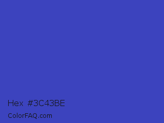 Hex #3c43be Color Image