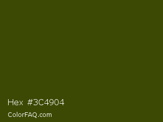 Hex #3c4904 Color Image