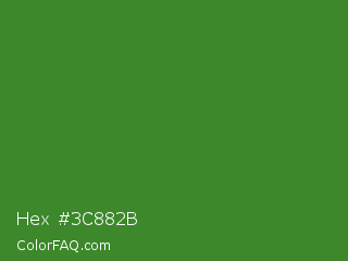 Hex #3c882b Color Image