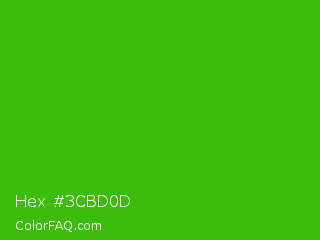 Hex #3cbd0d Color Image