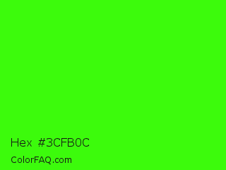 Hex #3cfb0c Color Image