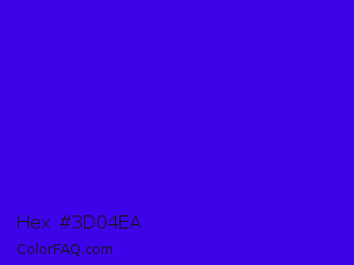 Hex #3d04ea Color Image