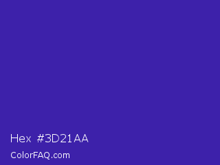 Hex #3d21aa Color Image