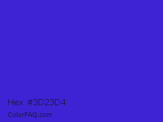 Hex #3d23d4 Color Image