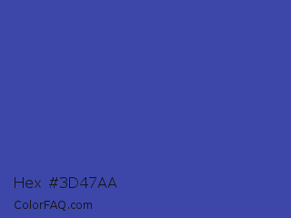Hex #3d47aa Color Image