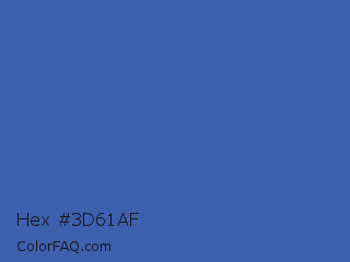 Hex #3d61af Color Image